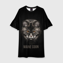 Детское платье 3D Maine coon - кот