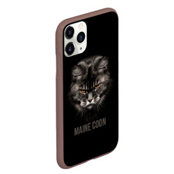 Чехол для iPhone 11 Pro Max матовый Maine coon - кот - фото 2