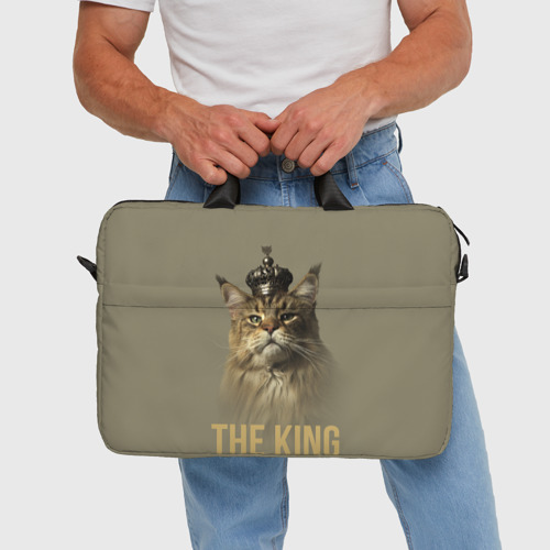 Сумка для ноутбука 3D Король котов Мейн-кун, цвет 3D печать - фото 5