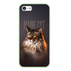 Чехол для iPhone 5/5S матовый Maine cat