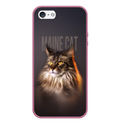 Чехол для iPhone 5/5S матовый Maine cat