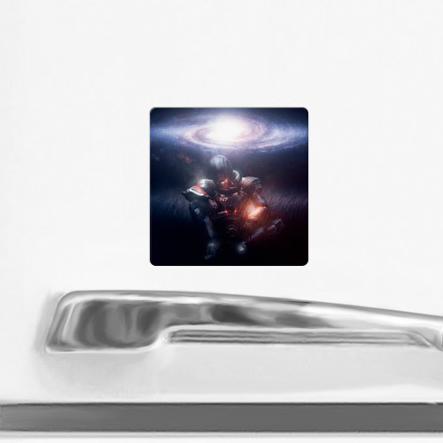 Магнит виниловый Квадрат Mass Effect Shepard - фото 2