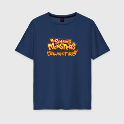 Женская футболка хлопок Oversize My singing monsters Dawn of Fire
