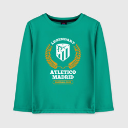 Детский лонгслив хлопок Лого Atletico Madrid и надпись Legendary Football Club