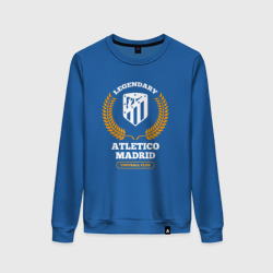 Женский свитшот хлопок Лого Atletico Madrid и надпись Legendary Football Club