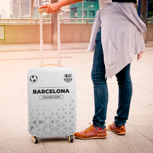 Чехол для чемодана 3D Barcelona Champions Униформа, цвет 3D печать - фото 4