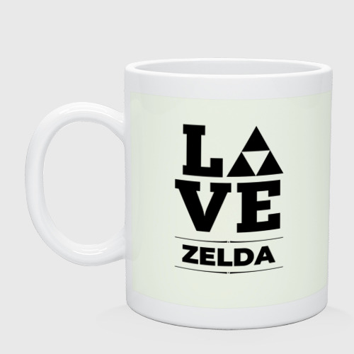 Кружка керамическая с принтом Zelda Love Classic, вид спереди #2