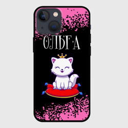 Чехол для iPhone 13 mini Ольга кошка Арт