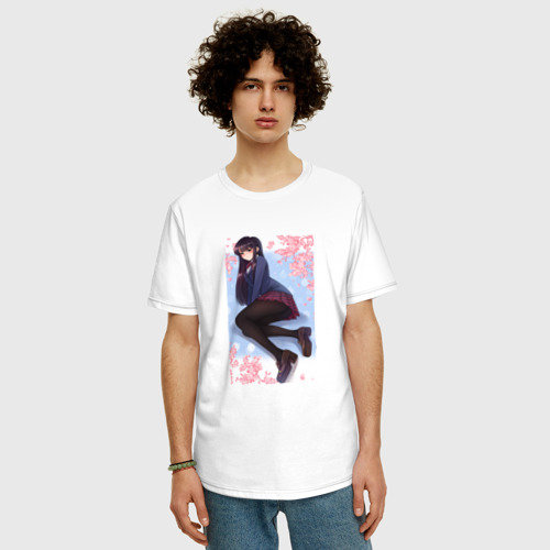 Мужская футболка хлопок Oversize с принтом Коми сан, фото на моделе #1