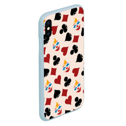 Чехол для iPhone XS Max матовый Джокер карты масть cards Joker clown - фото 2