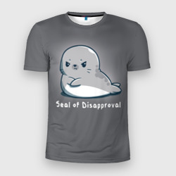 Мужская футболка 3D Slim Seal of Disapproval