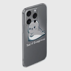 Чехол для iPhone 15 Pro силиконовый с защитой камеры Seal of Disapproval - фото 2