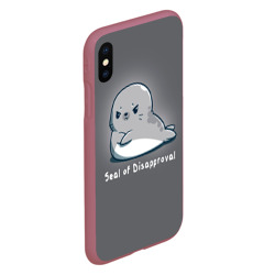 Чехол для iPhone XS Max матовый Seal of Disapproval - фото 2