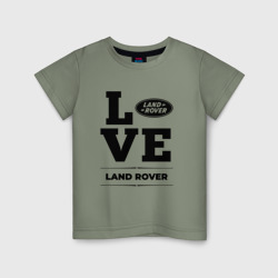 Детская футболка хлопок Land Rover Love Classic