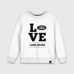 Детский свитшот хлопок Land Rover Love Classic