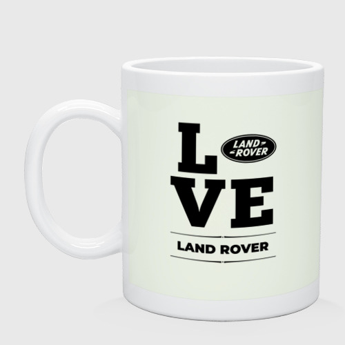 Кружка керамическая Land Rover Love Classic, цвет фосфор