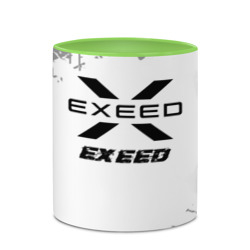 Кружка с полной запечаткой Exeed Speed на светлом фоне со следами шин - фото 2