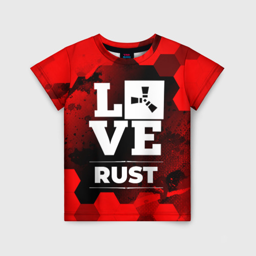 Детская футболка 3D Rust Love Классика, цвет 3D печать