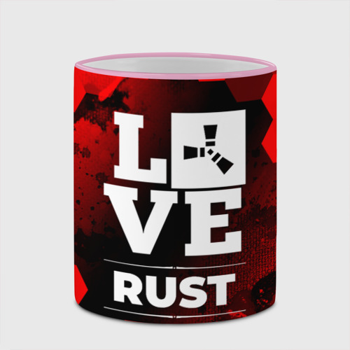 Кружка с полной запечаткой Rust Love Классика, цвет Кант розовый - фото 4
