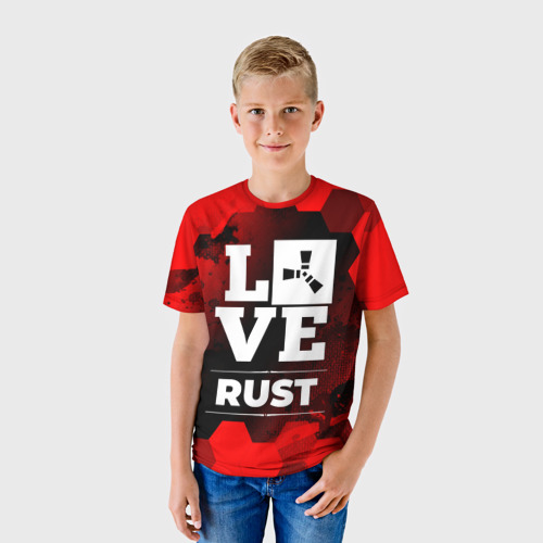 Детская футболка 3D Rust Love Классика, цвет 3D печать - фото 3