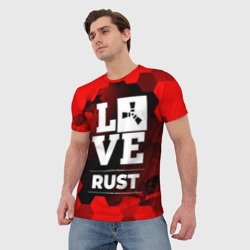 Мужская футболка 3D Rust Love Классика - фото 2