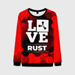 Мужской свитшот 3D Rust Love Классика