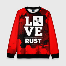 Детский свитшот 3D Rust Love Классика