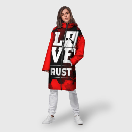 Женский дождевик 3D Rust Love Классика, цвет белый - фото 3