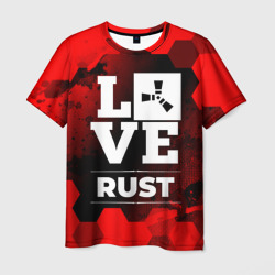 Мужская футболка 3D Rust Love Классика
