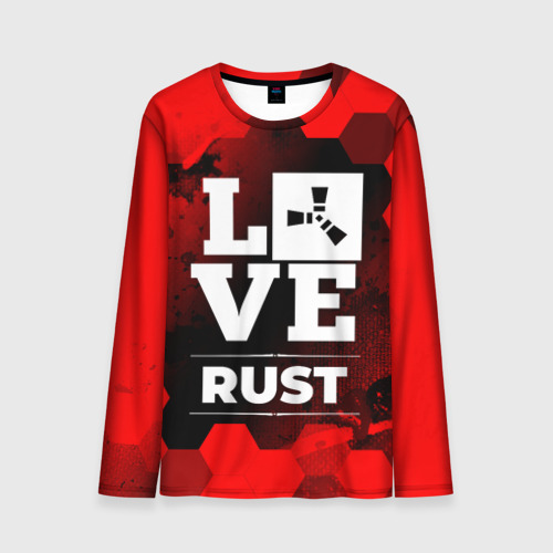 Мужской лонгслив 3D Rust Love Классика, цвет 3D печать