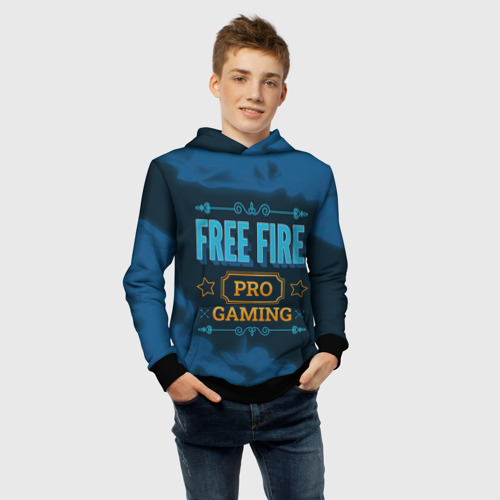 Детская толстовка 3D Игра Free Fire: pro Gaming, цвет черный - фото 6