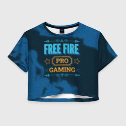 Женская футболка Crop-top 3D Игра Free Fire: pro Gaming