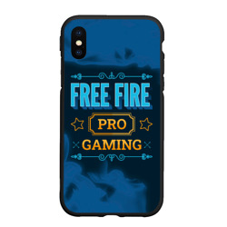 Чехол для iPhone XS Max матовый Игра Free Fire: pro Gaming