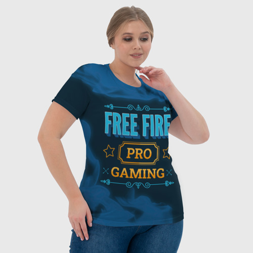 Женская футболка 3D Игра Free Fire: pro Gaming, цвет 3D печать - фото 6