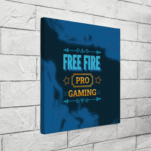 Холст квадратный Игра Free Fire: pro Gaming, цвет 3D печать - фото 3