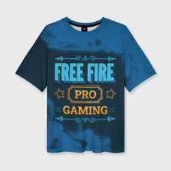 Женская футболка oversize 3D Игра Free Fire: pro Gaming
