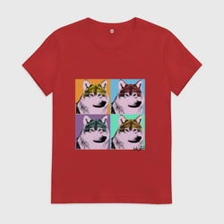 Женская футболка хлопок Andy Wolfol