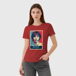 Женская футболка хлопок Stranger Things Майк - фото 2