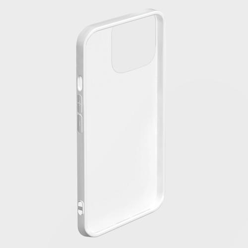 Чехол для iPhone 14 Pro с принтом Черно-белый современный модный узор листья, фото на моделе #1