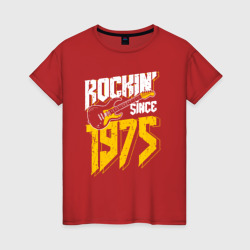 Женская футболка хлопок Рок с 1975 года