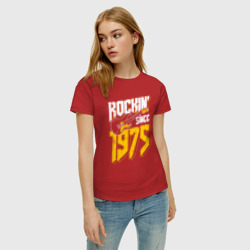 Женская футболка хлопок Рок с 1975 года - фото 2
