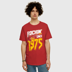 Мужская футболка хлопок Oversize Рок с 1975 года - фото 2