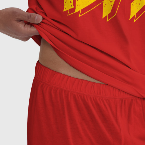 Мужская пижама хлопок Рок с 1975 года, цвет красный - фото 6