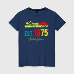 Женская футболка хлопок Vintage est 1975 Limited Edition