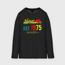 Женский лонгслив oversize хлопок Vintage est 1975 Limited Edition