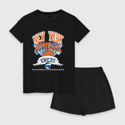 Женская пижама с шортиками хлопок NEW YORK KNIKS NBA