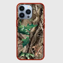 Чехол для iPhone 13 Pro Камуфляж лесной