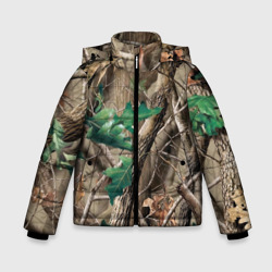 Зимняя куртка для мальчиков 3D Камуфляж лесной