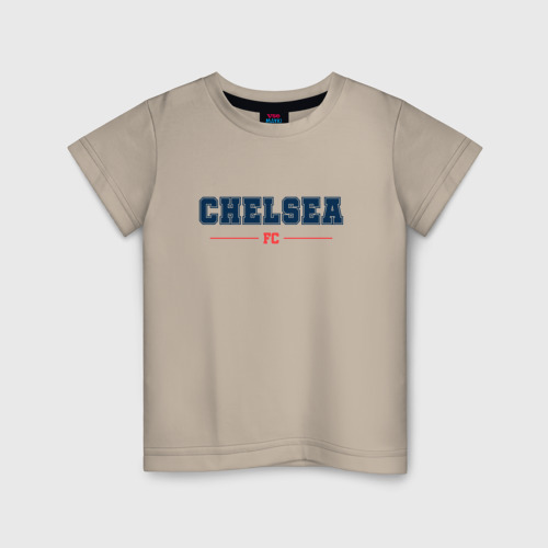 Детская футболка хлопок с принтом Chelsea FC Classic, вид спереди #2
