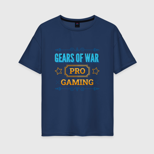 Женская футболка хлопок Oversize Игра Gears of War PRO Gaming